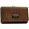 Portfel damski wykonany ze skóry naturalnej i ekologicznej w brązowym kolorze - Peterson