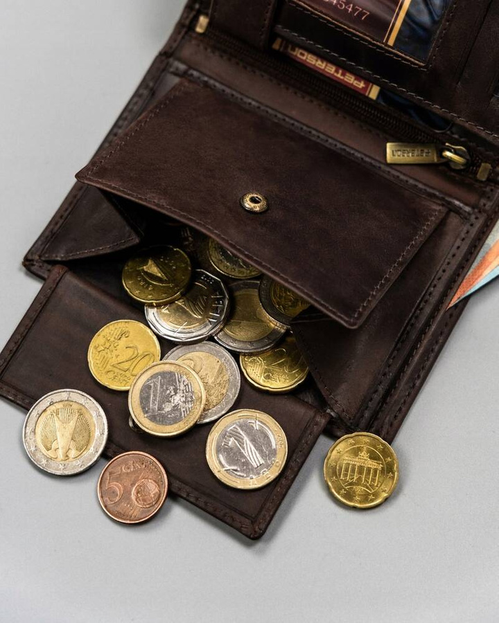 Duży, skórzany portfel męski w orientacji pionowej - Peterson