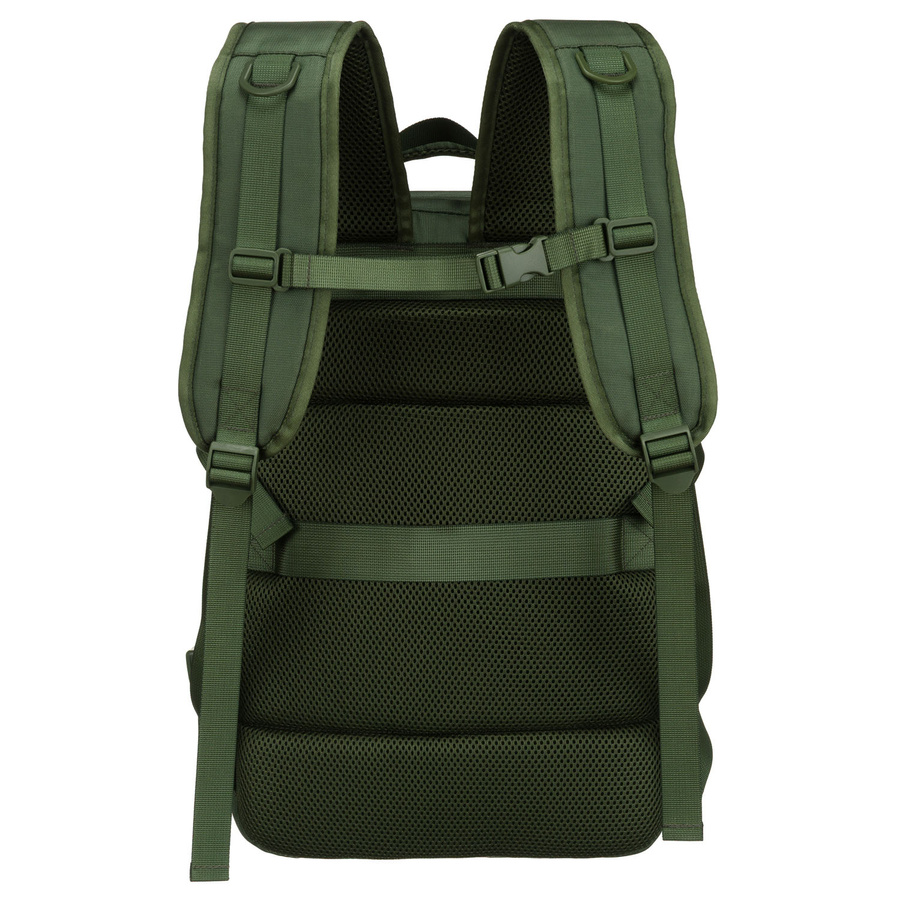 Zielony plecak podróżny z miejscem na laptopa i portem USB - Peterson