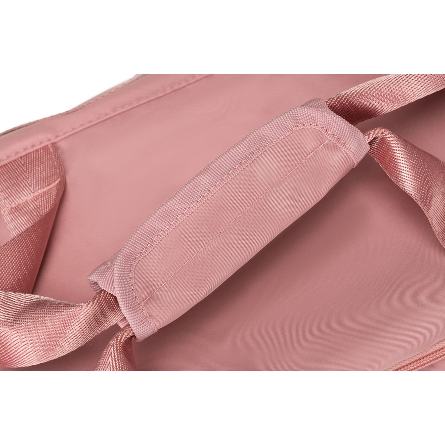 Różowa torba weekendowo-podróżna z komorą boczną na buty - Peterson