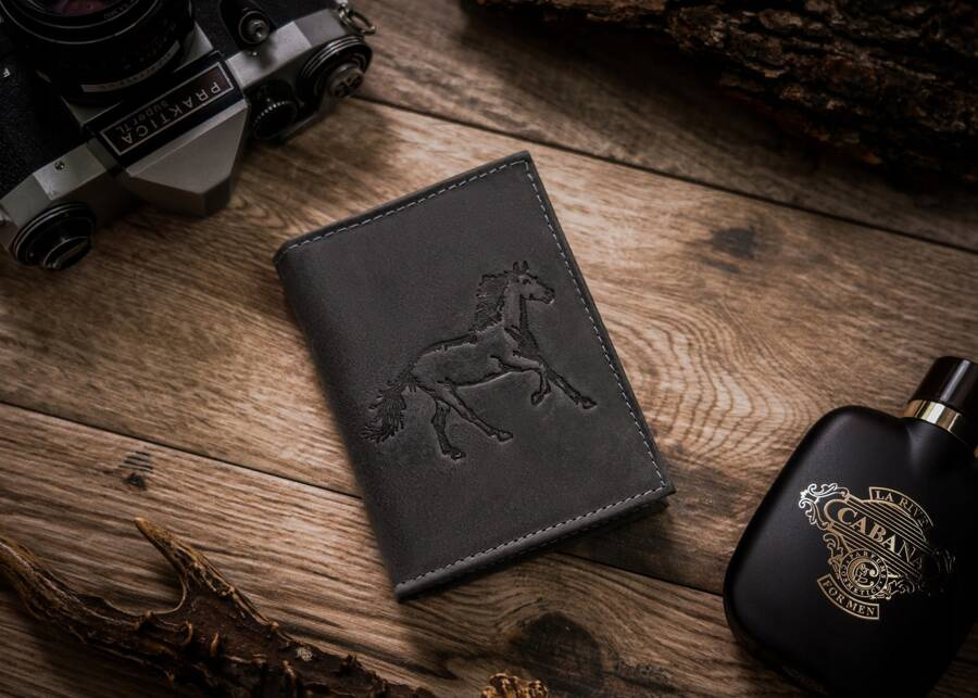 Duży, pionowy portfel męski ze skóry naturalnej - Always Wild