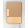 Beżowy notes w formacie A5 zadrukowany w linie - Peterson