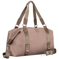 Brązowa torba treningowa z poliestru, jednokomorowa i zamykana suwakiem - Peterson