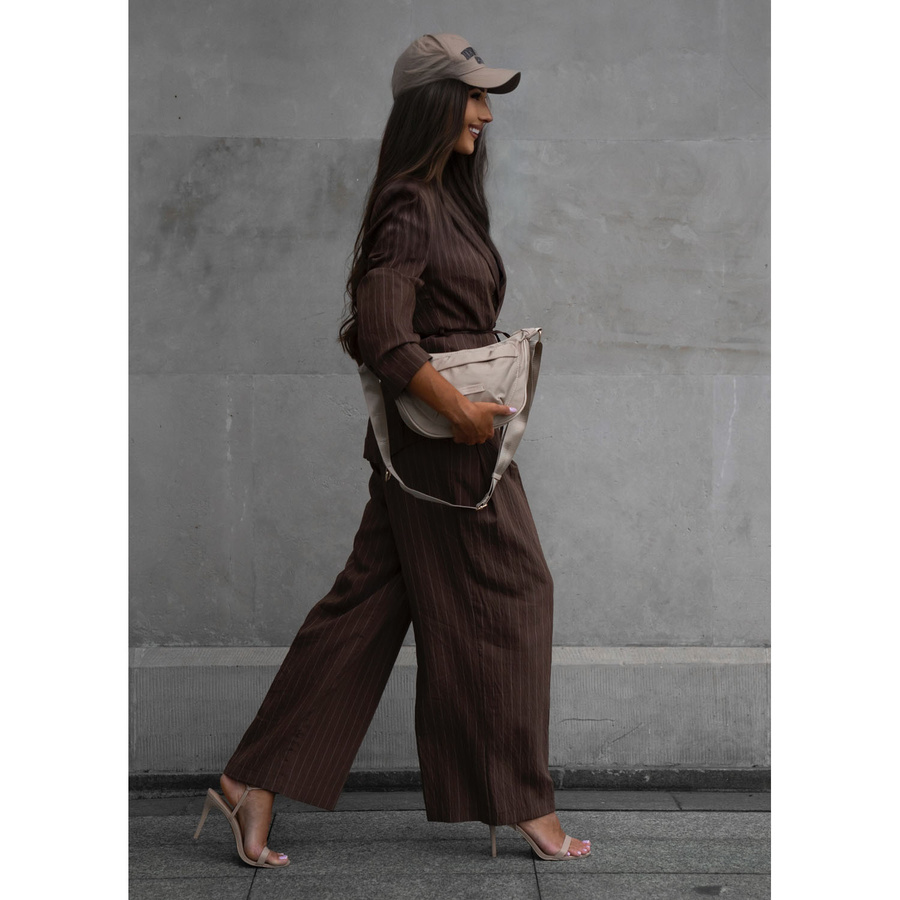 Listonoszka damska w beżowym kolorze wykonana z nylonu - Peterson