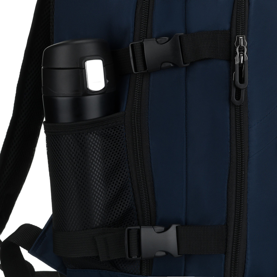 Podróżny plecak z poliestru w granatowym kolorze - Peterson