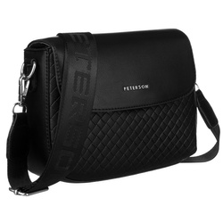 Listonoszka damska ze skóry ekologicznej na szerokim pasku - Peterson