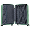 Zestaw walizek podróżnych z tworzywa ABS w zielonym kolorze - Peterson