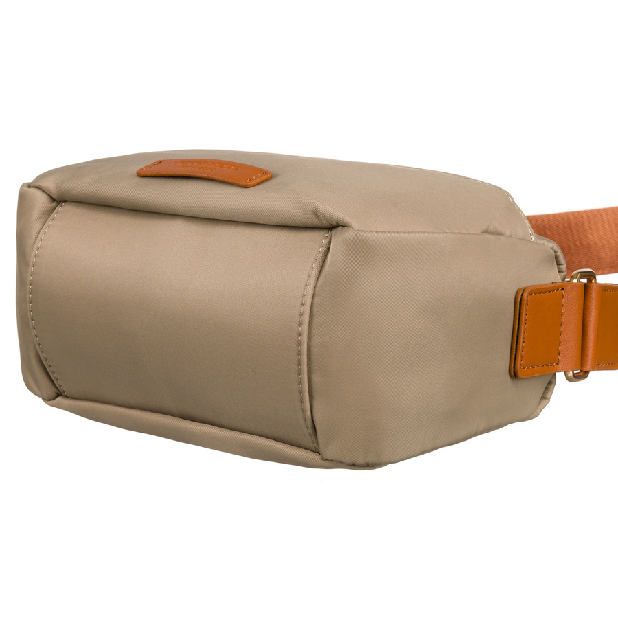 Listonoszka damska w odcieniu khaki z kieszonką zewnętrzną wykonana z nylonu - Peterson