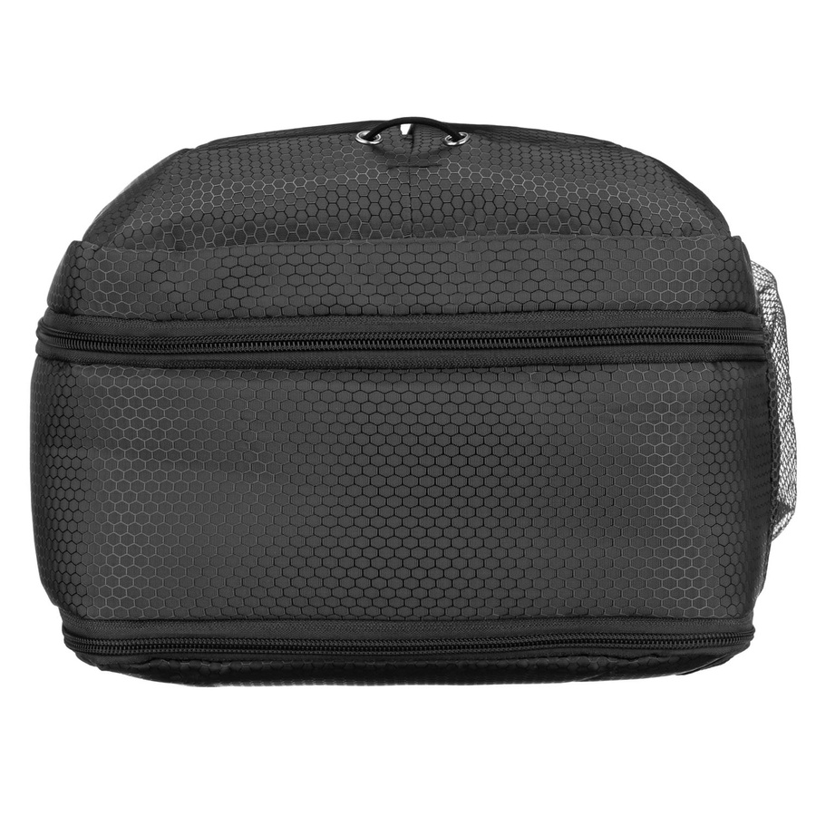 Szary, podróżny plecak z poliestru zawieszony na regulowanych szelkach - Peterson