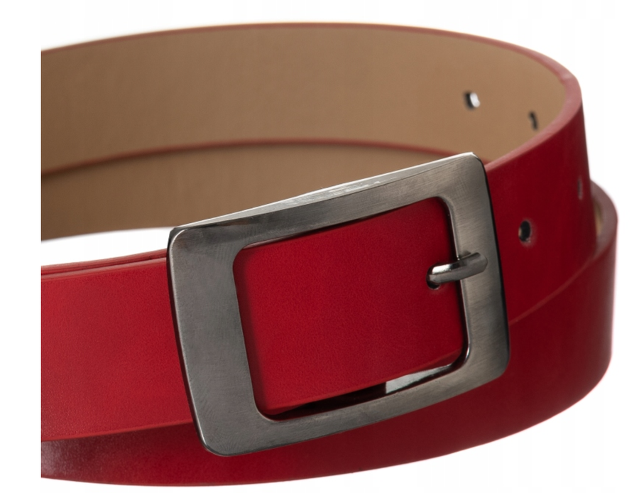 Klasyczny pasek damski ze skóry ekologicznej - 4U Cavaldi