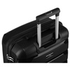 Czarna, średnia walizka z polipropylenu z obrotowymi kółkami - Peterson
