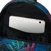 Wielokolorowy plecak damski z poliestru w piękny wzór liści - Rovicky