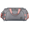 Torba weekendowo-podróżna w szaro-różowym kolorze z uchwytem na walizkę - Peterson