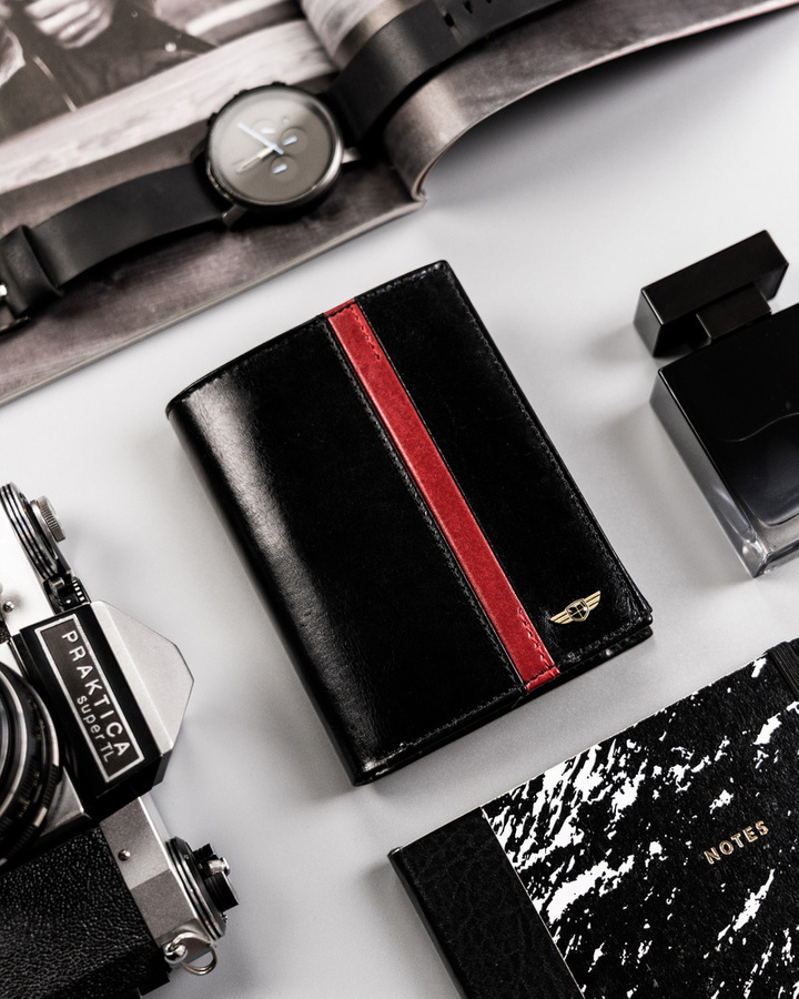 Skórzany portfel męski na karty — Peterson