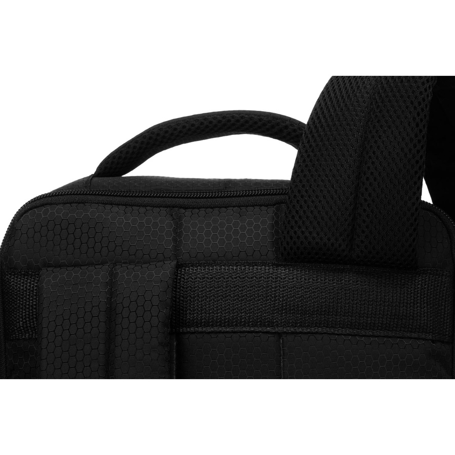 Podróżny, czarny plecak z poliestru idealny na bagaż podręczny - Peterson