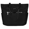 Praktyczna, czarna shopperka damska na ramię - Peterson
