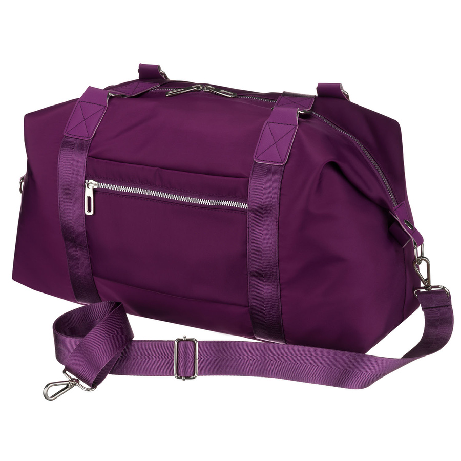 Sportowa torba treningowa z poliestru w fioletowym kolorze - Peterson