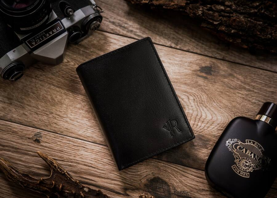 Duży portfel męski ze skóry naturalnej - Rovicky