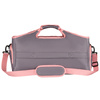 Pojemna, weekendowa torba podróżna w szaro-różowym kolorze z komorą termiczną na obuwie - Peterson