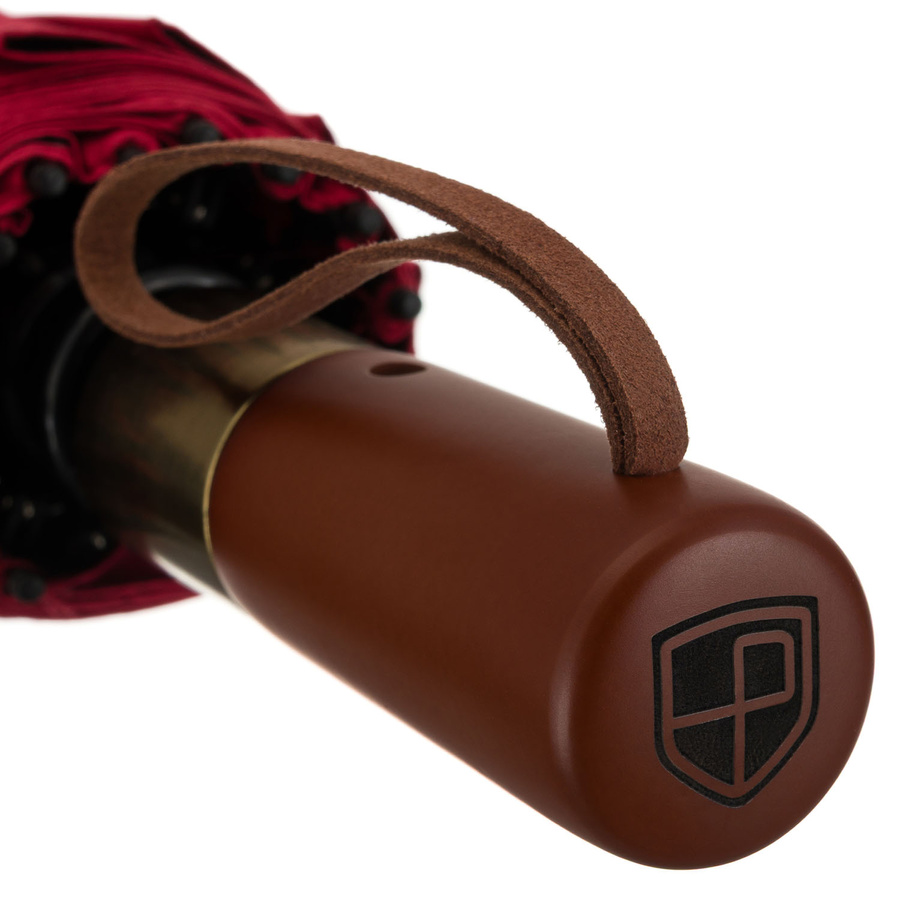 Parasol w kolorze czerwonym, rozkładany automatycznie - Peterson