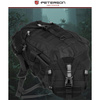 Sportowy plecak militarny w czarnym kolorze zawieszony na regulowanych szelkach - Peterson