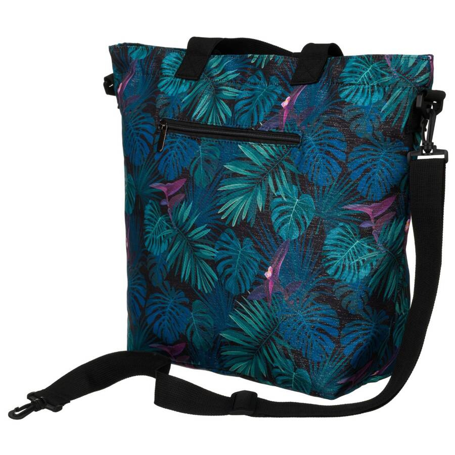 Casualowa torba shopper z zewnętrzną kieszonką - Rovicky