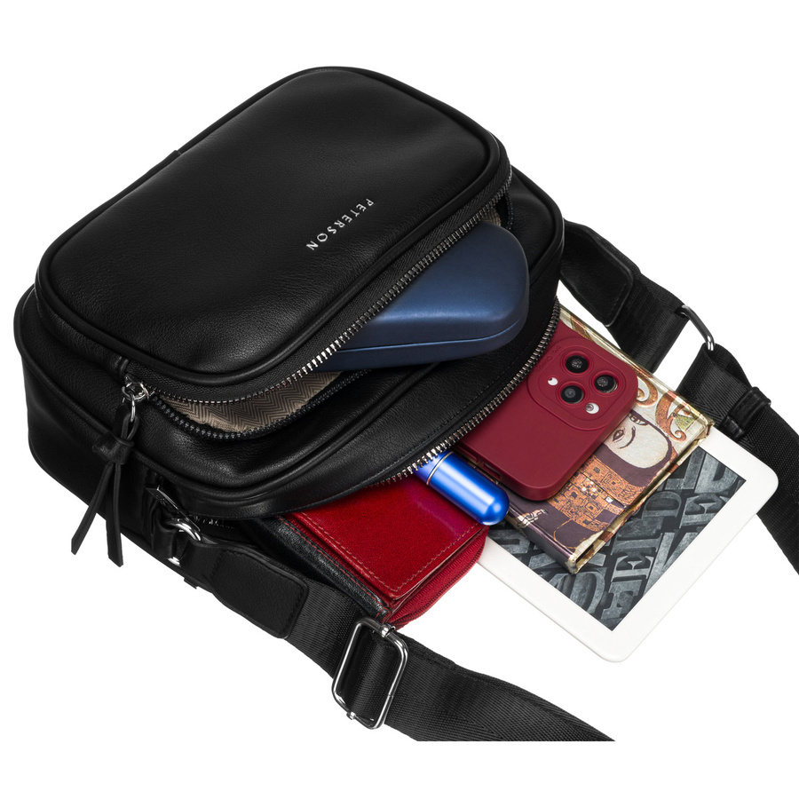 Mała torebka damska na ramię listonoszka crossbody - Peterson