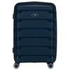 Granatowa, mała walizka kabinowa z polipropylenu - Peterson
