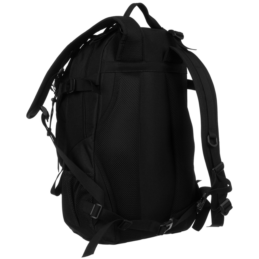 Czarny, wojskowy plecak militarny wyposażony w pasy kompresyjne - Peterson