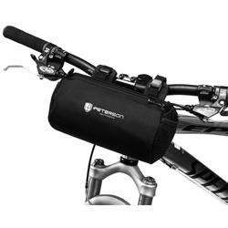 Czarna, wodoodporna sakwa rowerowa na kierownicę - Peterson