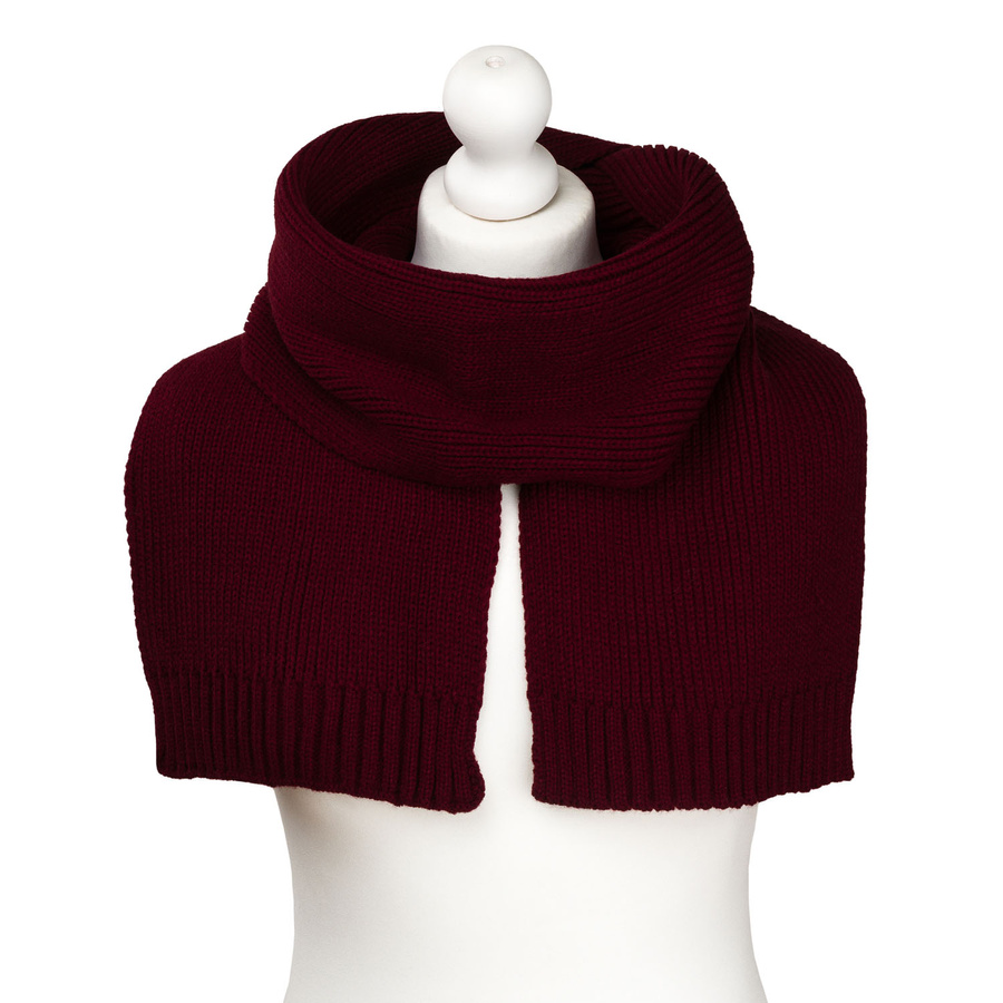 Zestaw: czapka, rękawiczki i szalik w bordowym kolorze - Peterson