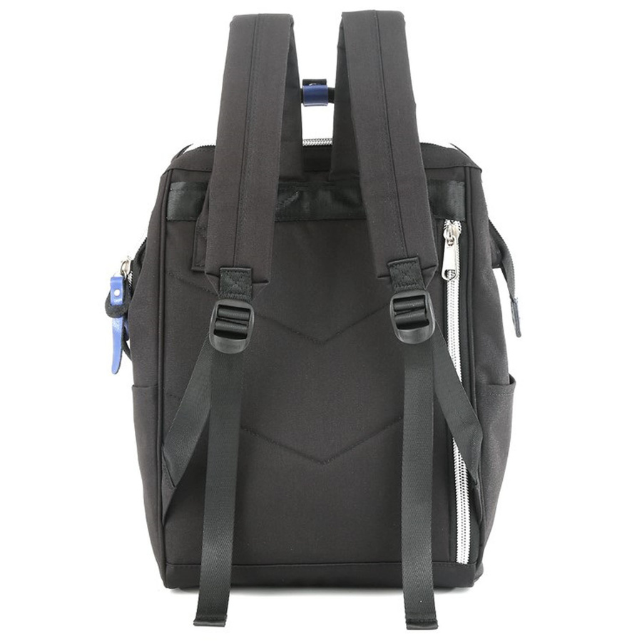 Miejski, czarny plecak zawieszony na regulowanych szelkach - Himawari