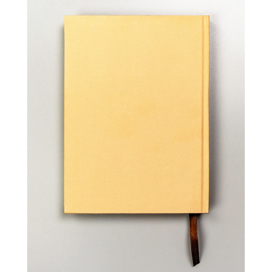 Beżowy notes w twardej oprawie w formacie B6 zadrukowany w kropki - Peterson