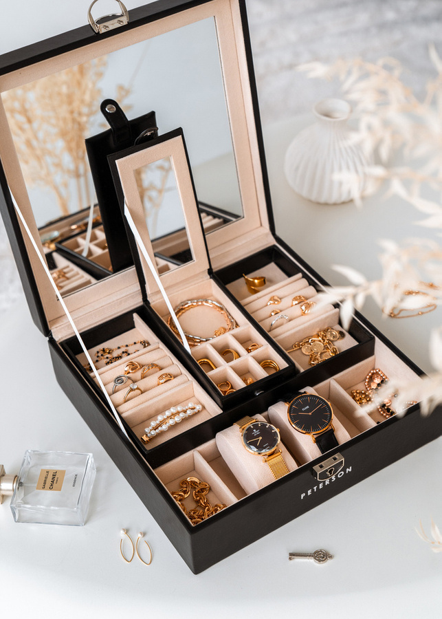 Ekskluzywna kasetka na biżuterię - Peterson