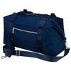 Sportowa torba treningowa z poliestru w granatowym kolorze, jednokomorowa - Peterson