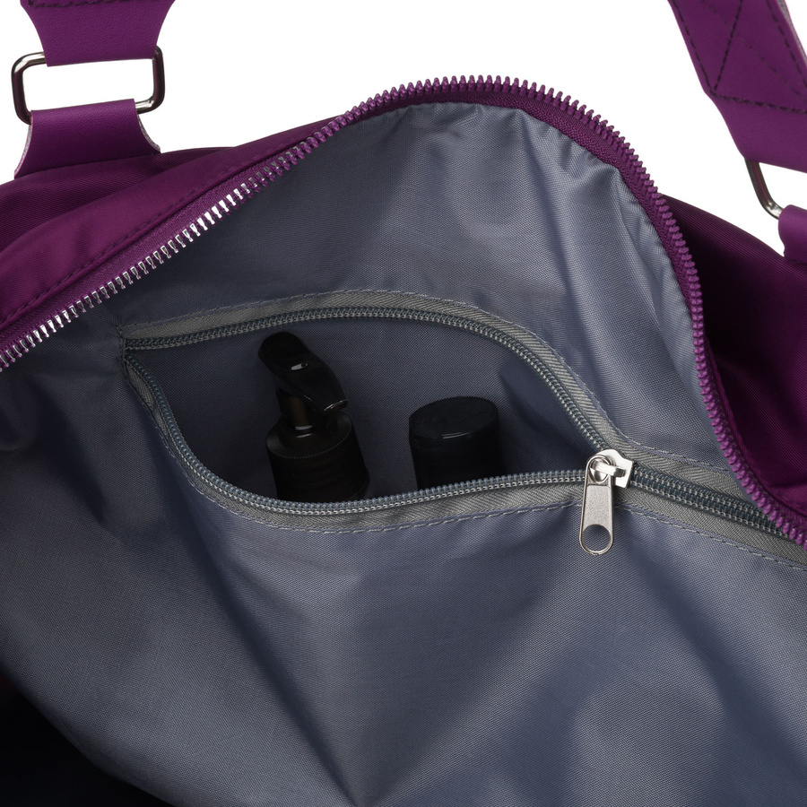 Sportowa torba treningowa z poliestru w fioletowym kolorze - Peterson