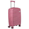 Kabinowa walizka różowa z czterema kółkami na podróże, Peterson