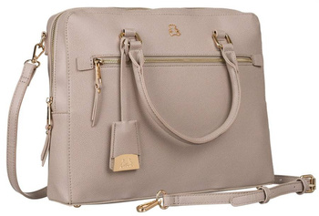 Biznesowa torba damska z przegródką na laptopa i uchwytem na walizkę — LuluCastagnette