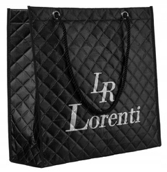 Duża, pikowana torba damska z materiału syntetycznego - Lorenti