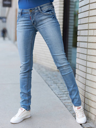Klasyczne jeansy damskie z prostą nogawką 