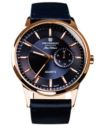 Klasyczny, elegancki zegarek męski z mechanizmem kwarcowym — Peterson