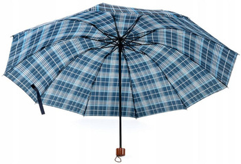Składany, wiatroodporny parasol z rączką 