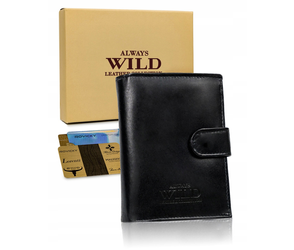 Skórzany, duży portfel męski — Always Wild