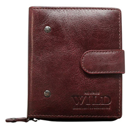 Skórzany portfel męski na zamek - Always Wild