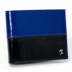 Skórzany portfel poziomy składany - Rovicky