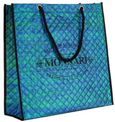 Zakupowa, pikowana torba damska tote bag na solidnych rączkach — Monnari