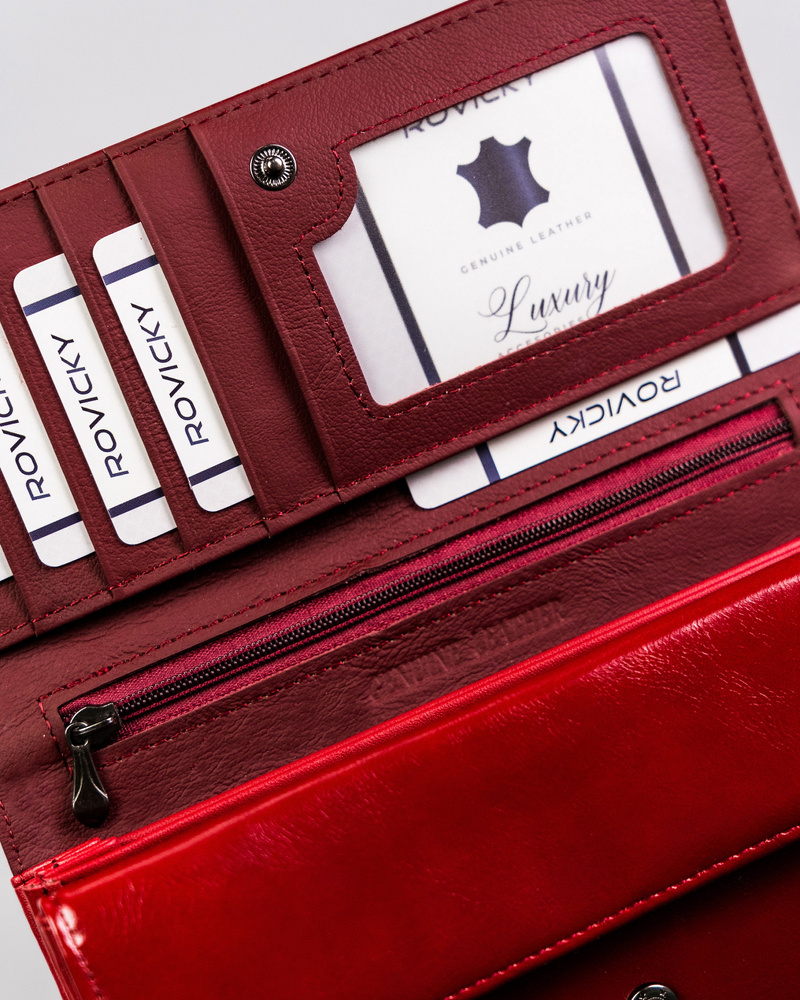 Duży skórzany portfel damski kolorowy — Cavaldi PN20-GR - Cena