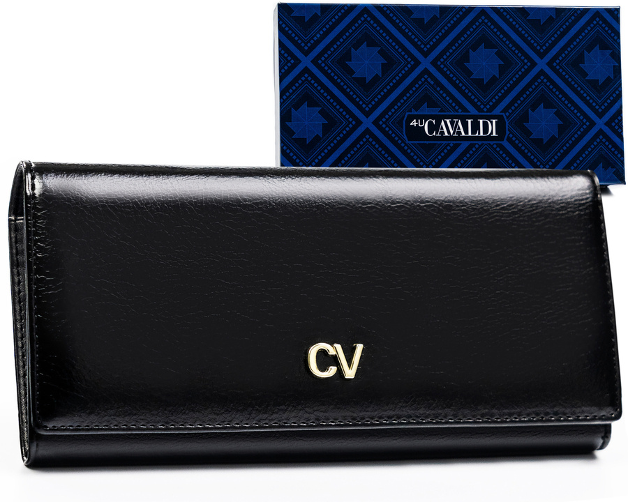 Duży portfel damski ze skóry ekologicznej - 4U Cavaldi
