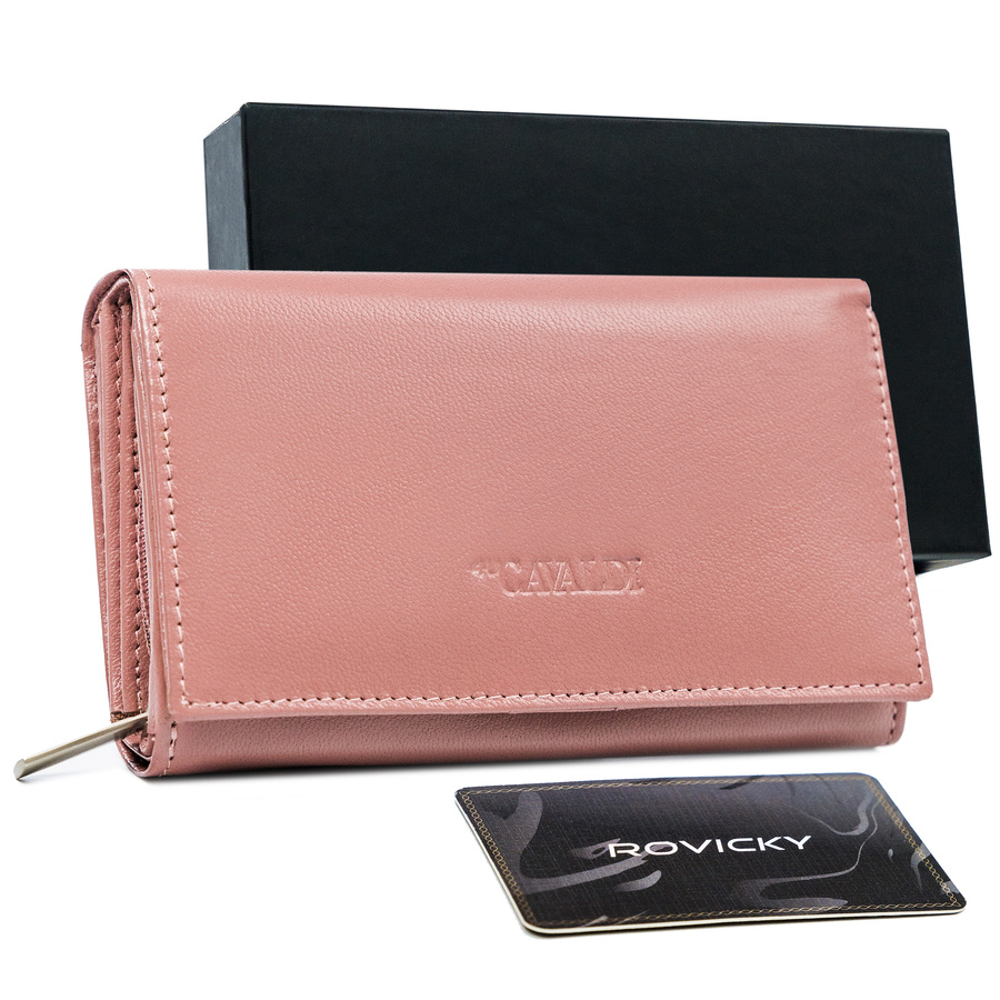 Duży, skórzany portfel damski z systemem RFID - 4U Cavaldi