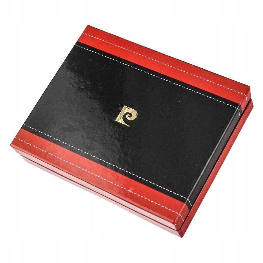 Klasyczny, skórzany portfel męski w orientacji poziomej - Pierre Cardin